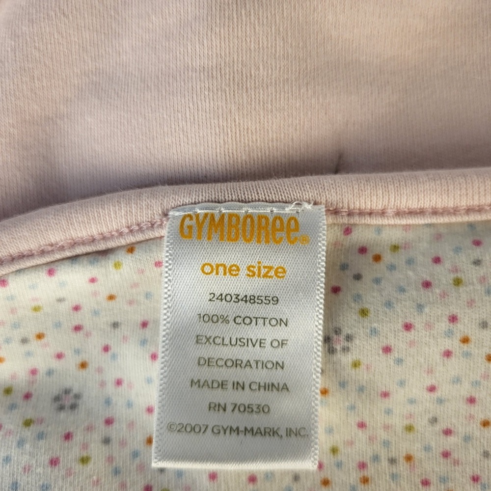 Gymboree 26"x28" Panda Bear Pink/Dots Baby Blanket Reversible 2007 Girl - Picture 4 of 9